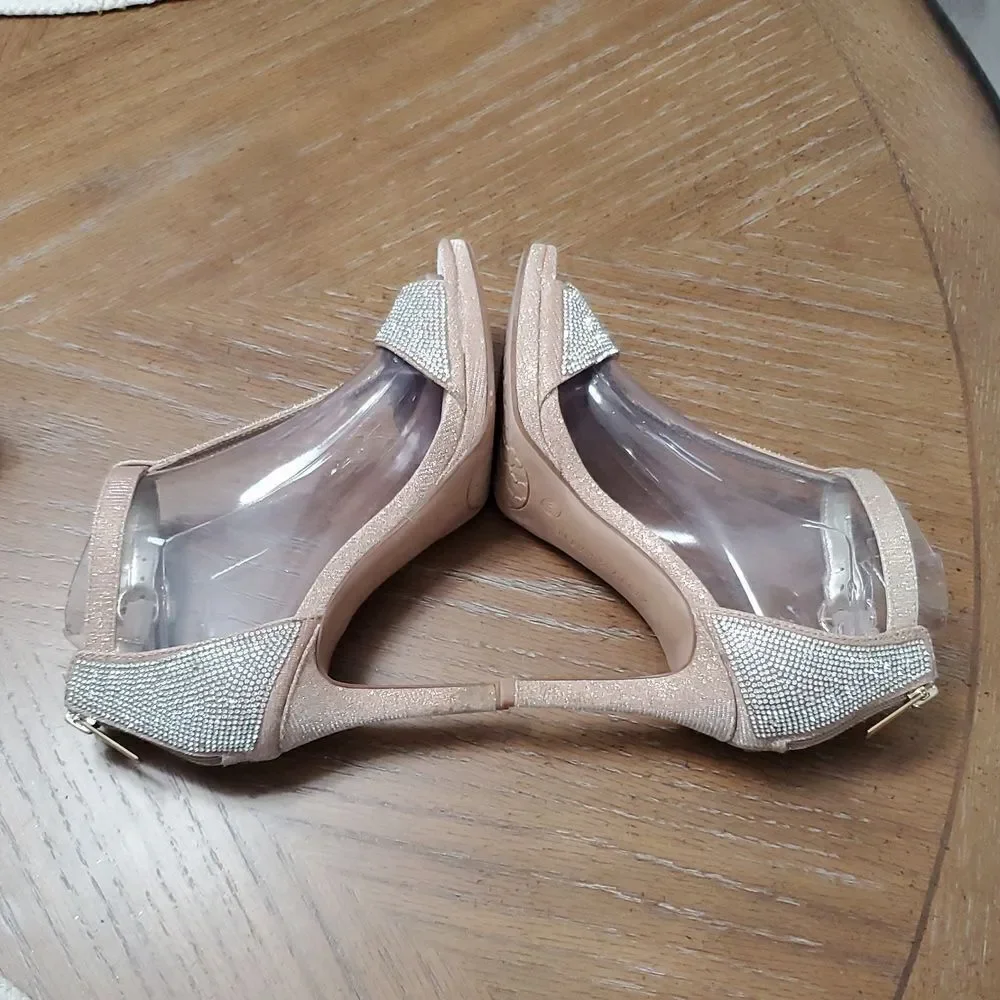 Kelly & Katie Conradd Platform Rhinestone Sandal, Size 6.5
